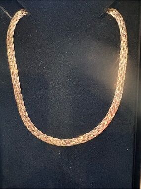 3- Tone 6-Strand Braided Technibond Necklace